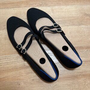 Rothy's Double Buckle Mary Jane's in Black, Brand New in Box Size 8 $165 Value